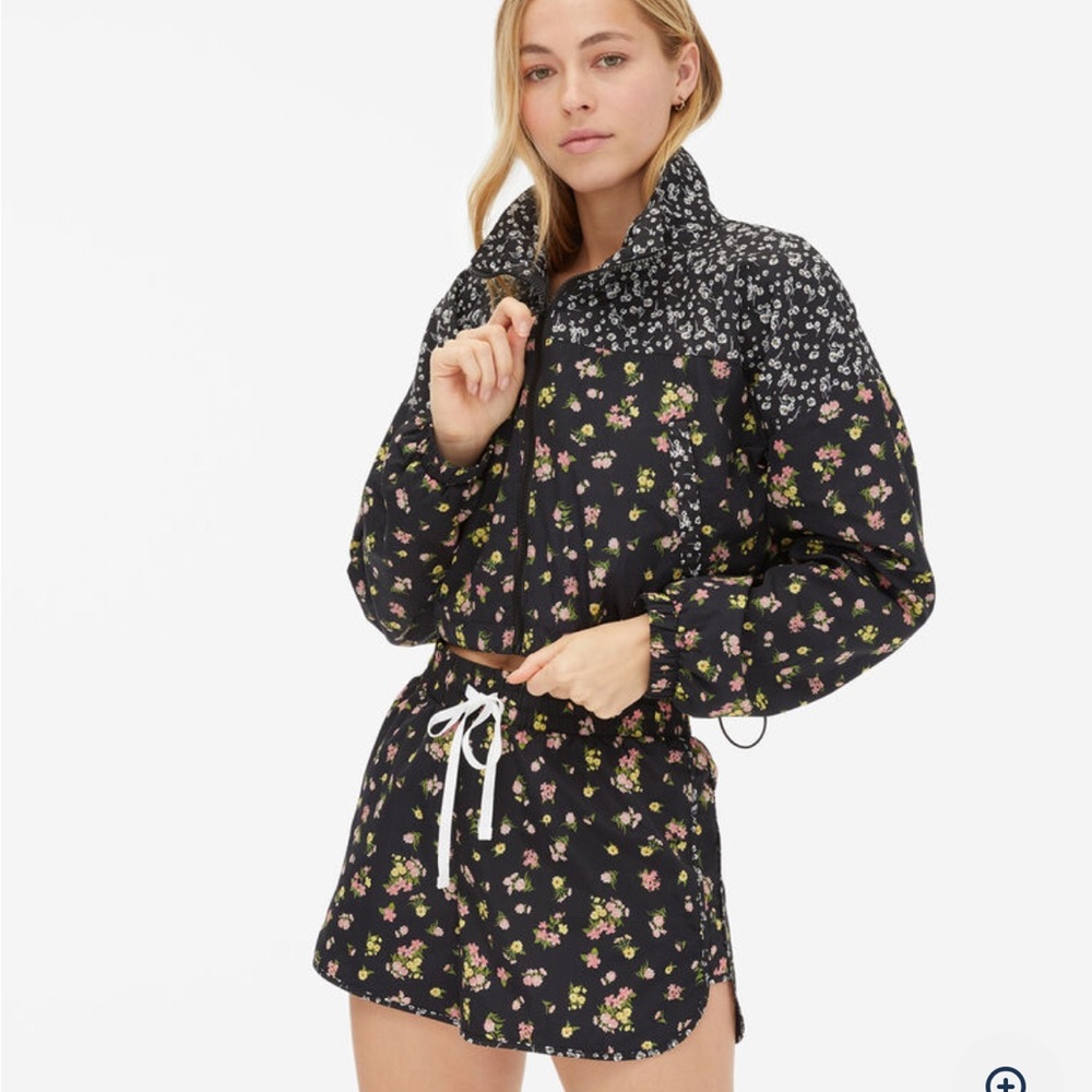 Aeropostale Floral Cropped Jacket, Size XS